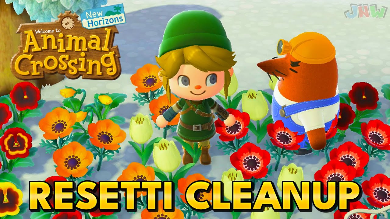 Как использовать руну &laquo;Уборка острова Ресетти&raquo; в Animal Crossing New Horizons 3.0