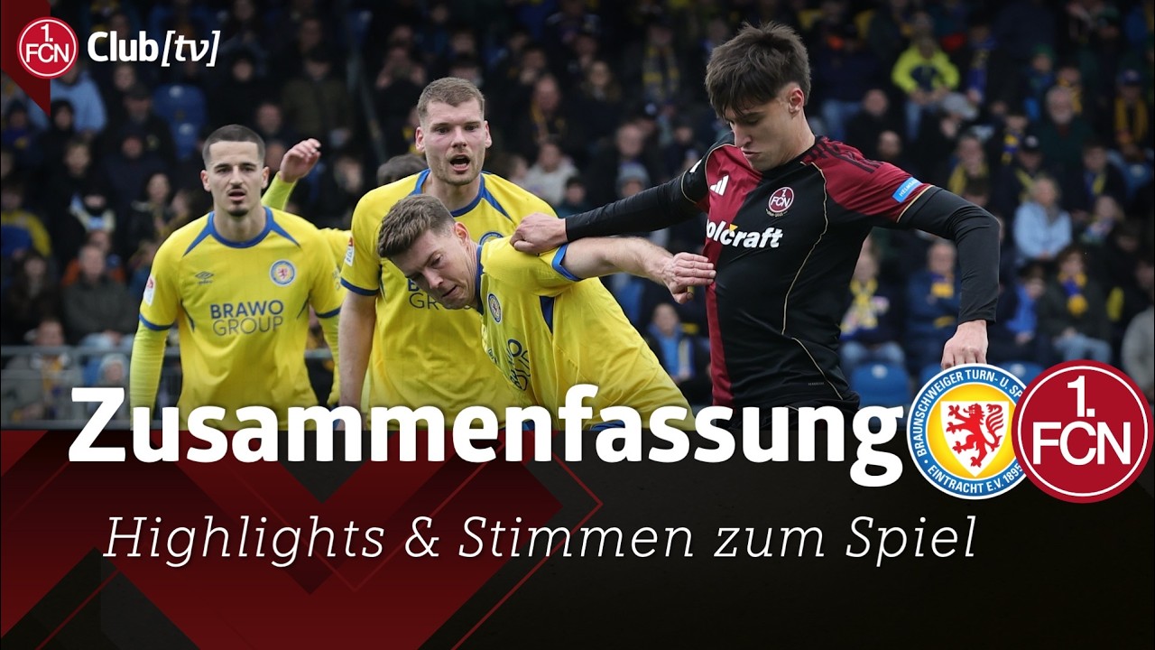 Braunschweig - N&uuml;rnberg Zusammenfassung | 28. Spieltag der 2. Bundesliga | 1. FC N&uuml;rnberg