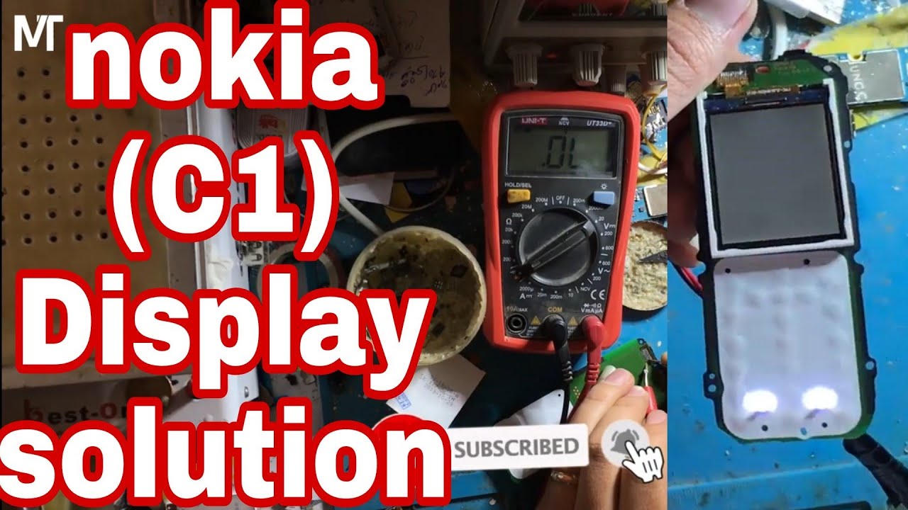 Nokia (C1-02) White display Fix solution