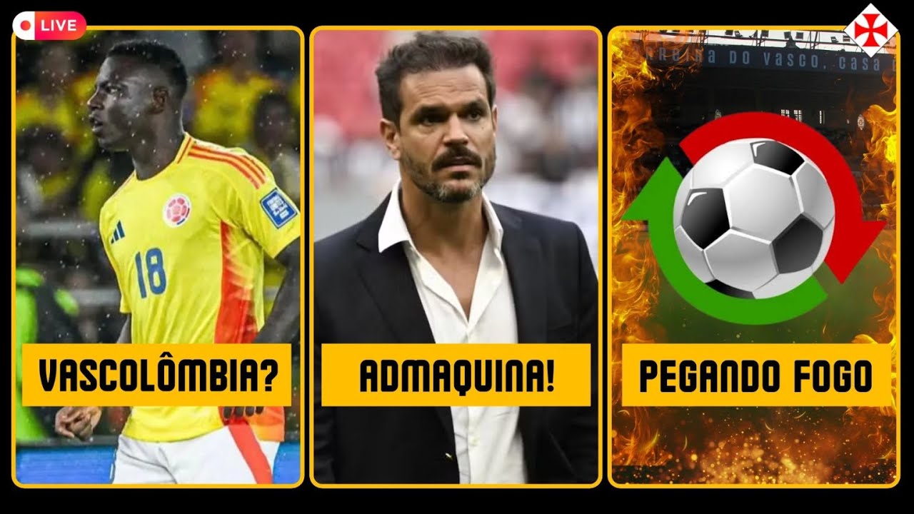 Vasco Acelera no Mercado: Colombiano Perto, Saídas Definidas e Bastidores Quentes