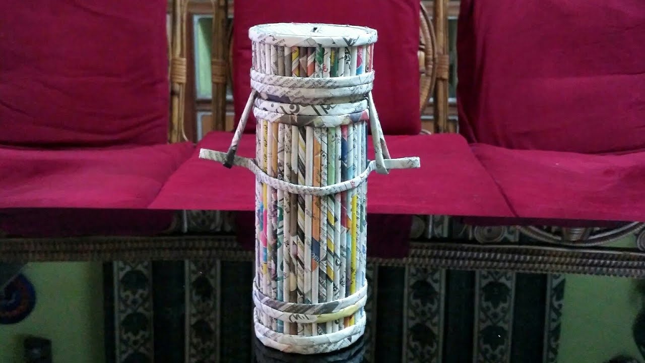 How to make a newspaper Piggy Bank