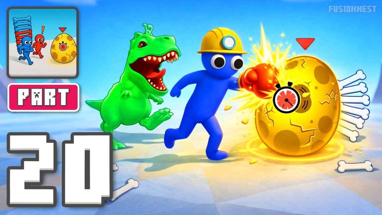 Dino Chaos Crazy Race - Gameplay Walkthrough Part 20 - Sprint Past Savage Dinos (iOS, Android)