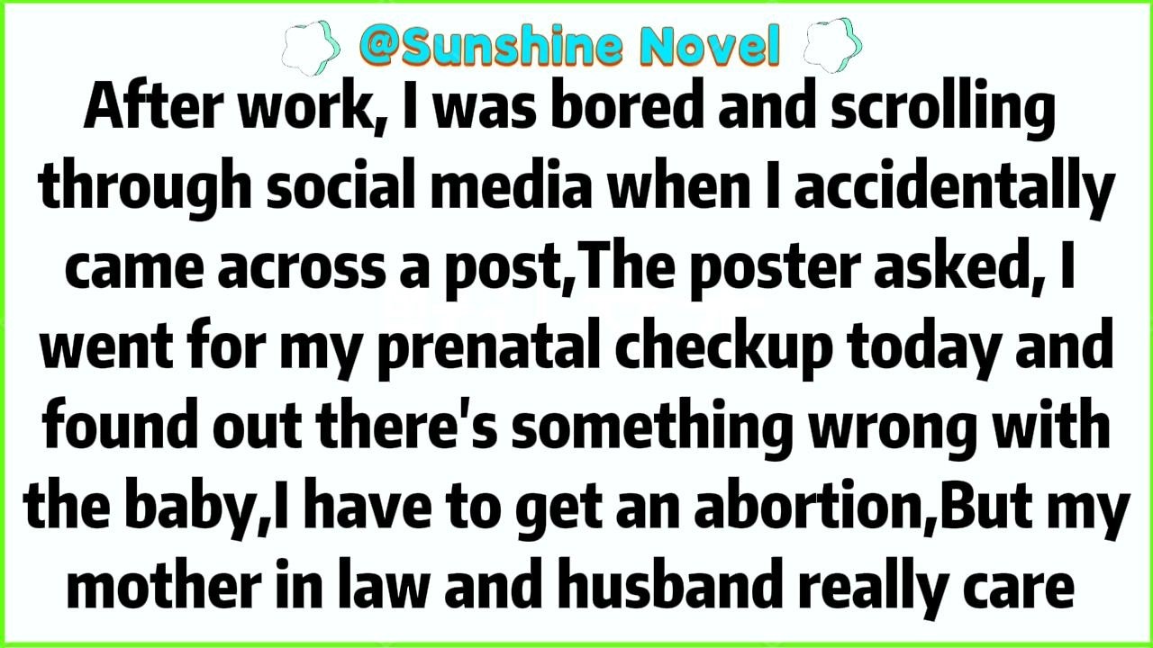 After work, I was bored and scrolling through social media when I accidentally came across a post,