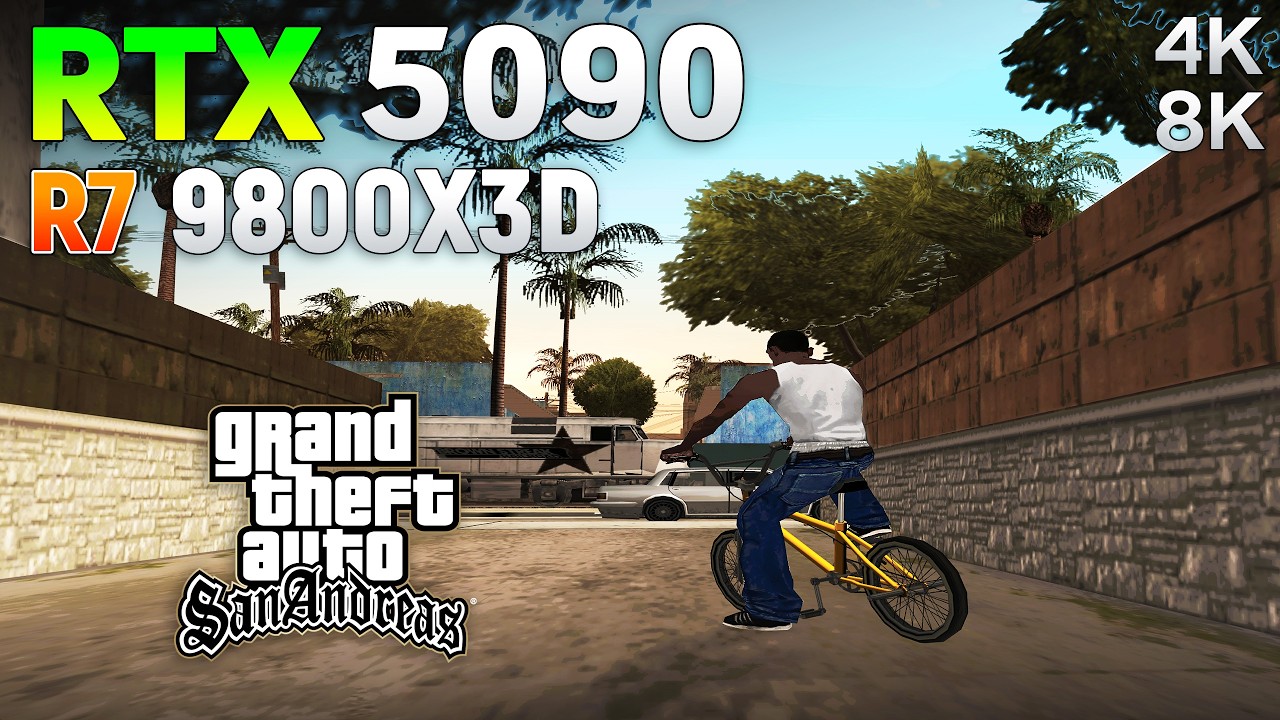 GTA San Andreas - Game from 2005 on RTX 5090 | 4K & 8K