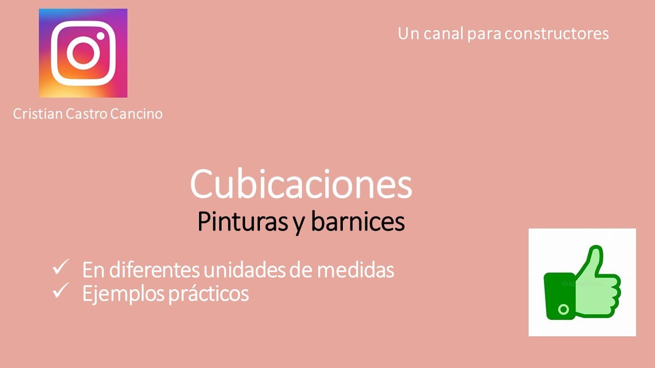 Cubicación de pinturas y barnices