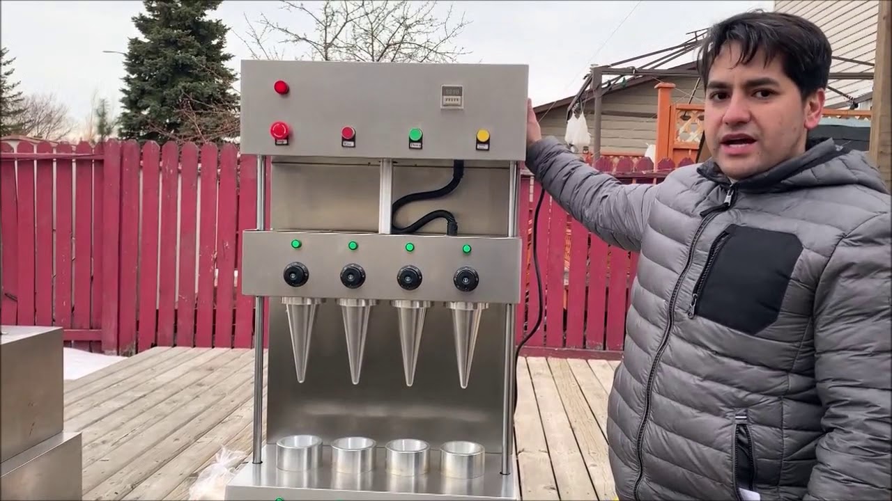 Pizza Cone Machine WafflePops Pizza Koni Part 2