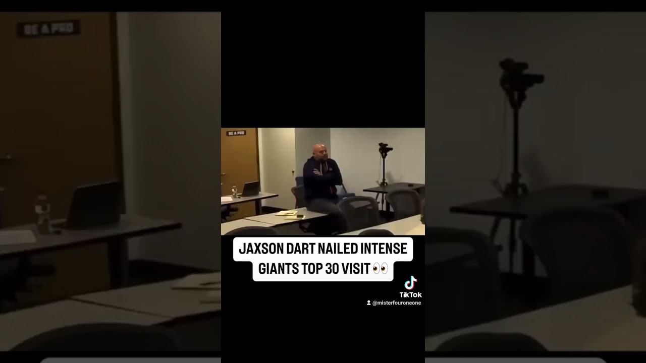 Jaxson Dart: New York Giants Interview Shocker!