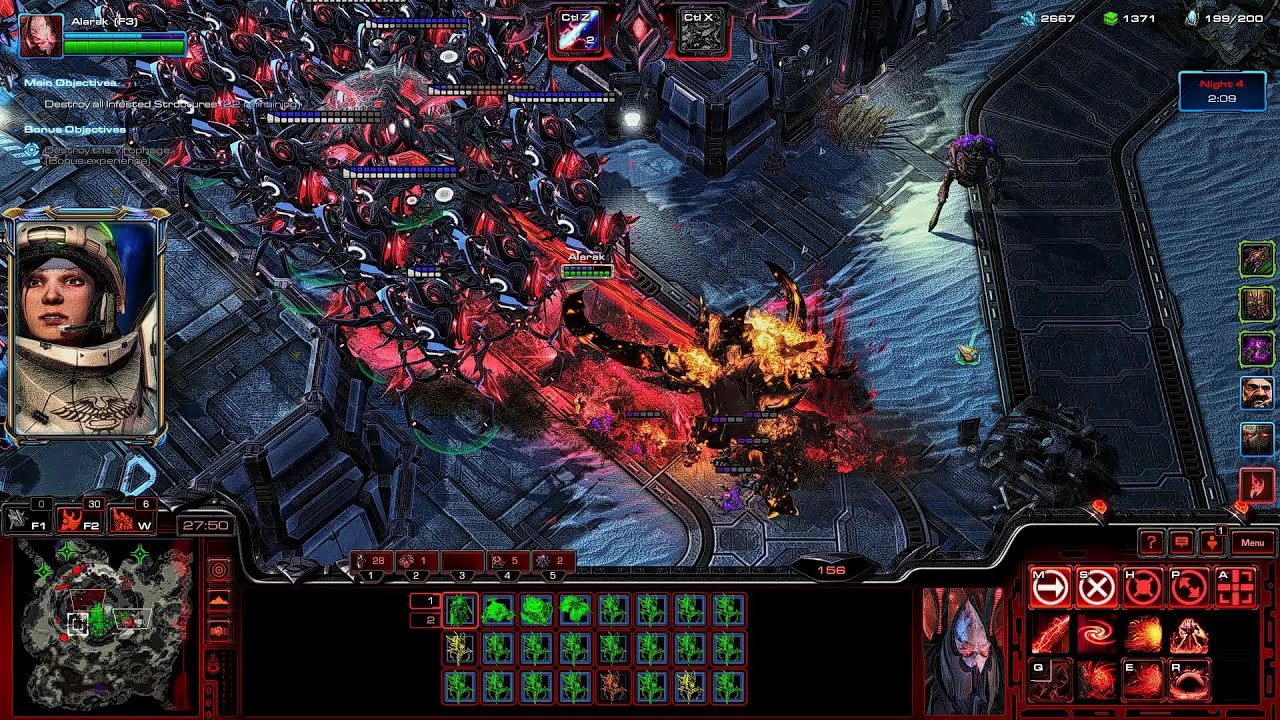 SC2 Co-Op Dead of Night ▏ Alarak MM Custom Mutation GamePlay [Prestige : Shadow of Death]