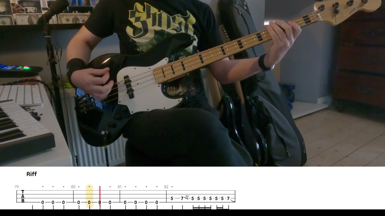 Ghost - Lachryma Bass Cover (with tab!)