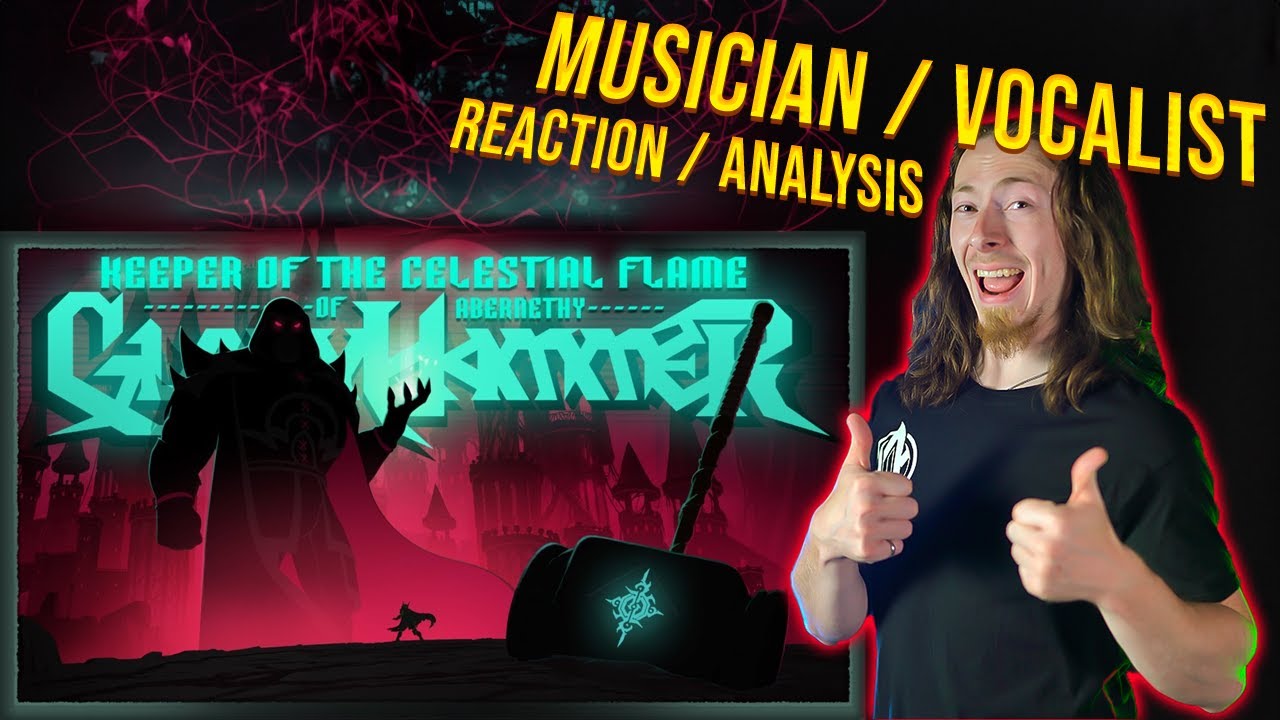 Musician And Singer Reviews Gloryhammer - Keeper Of The Celestial Flame | Reaction and Analysis!