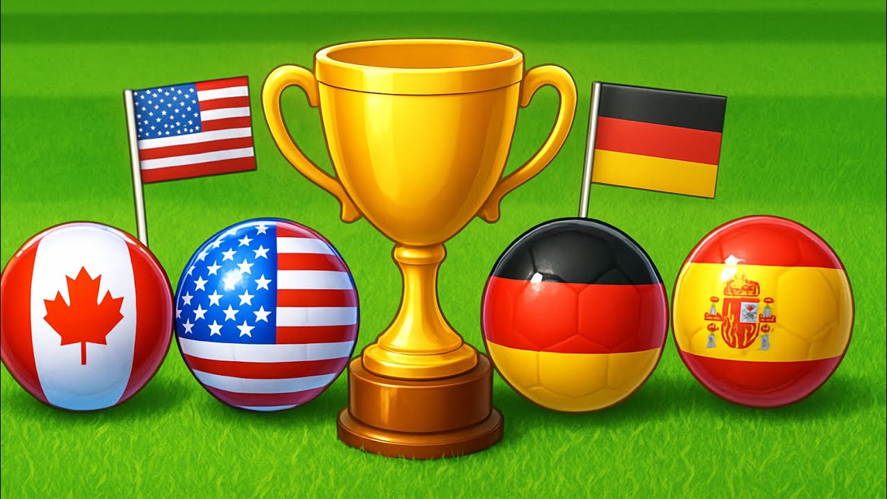 🏆 Marble Soccer Cup Semi-Finals – Canada, USA, Germany & Spain Battle for the Trophy!