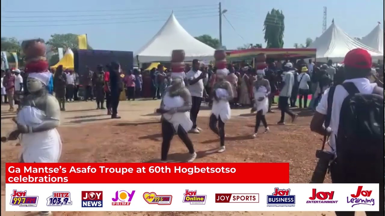 Ga Mantse’s Asafo Troupe at 60th Hogbetsotso celebrations.