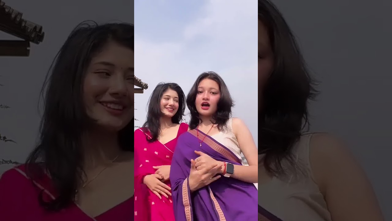 Insta Reels shorts tiktok beautiful girl dance sexy saree hot bhabhi viral video backless saree suit