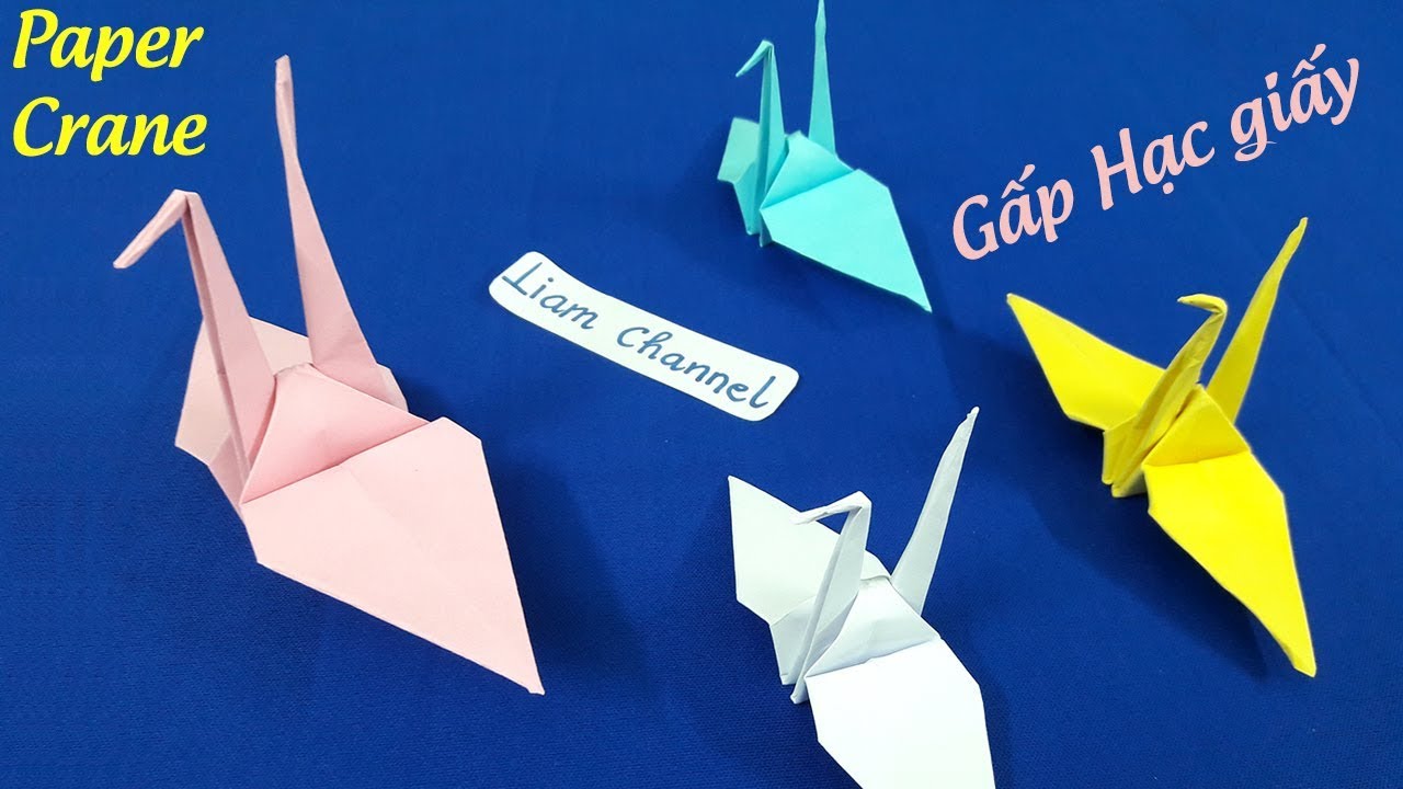 Как сделать бумажного журавлика | 🕊️ | Оригами журавль шаг за шагом | Лиам Ченнел