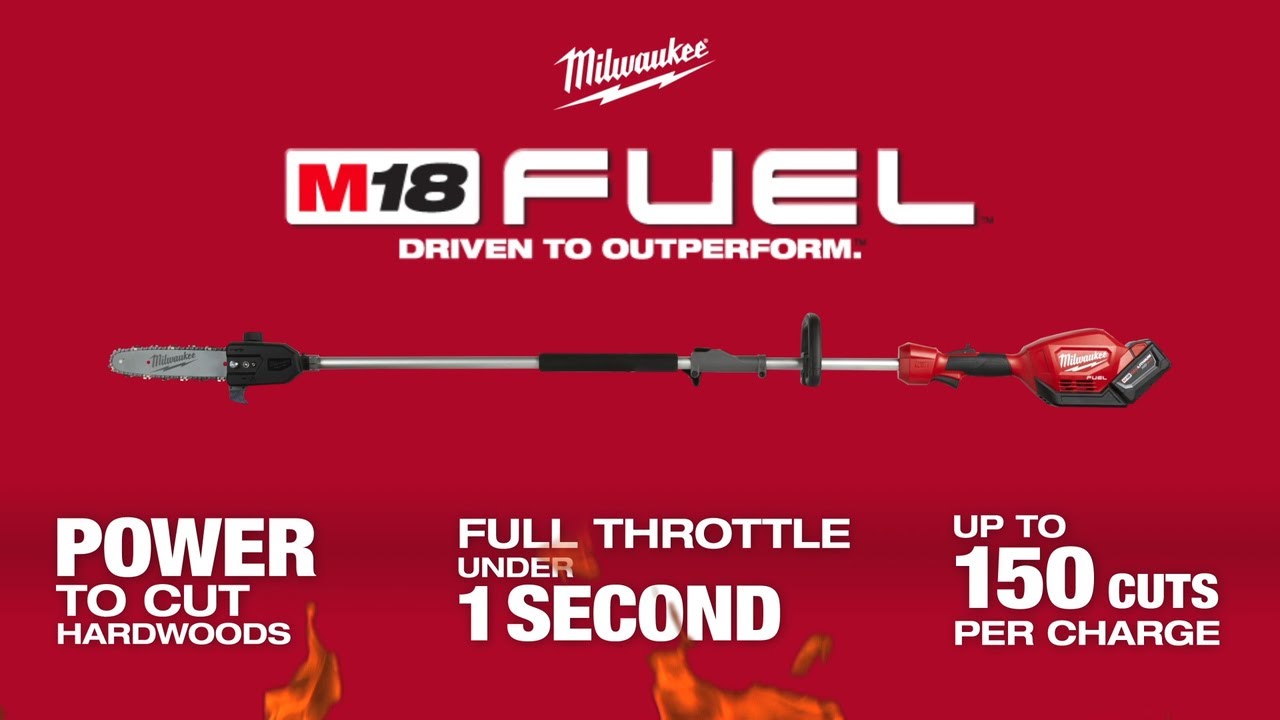 Milwaukee&reg; M18 FUEL&trade; 10&rdquo; Pole Saw w/ QUIK-LOK&trade;