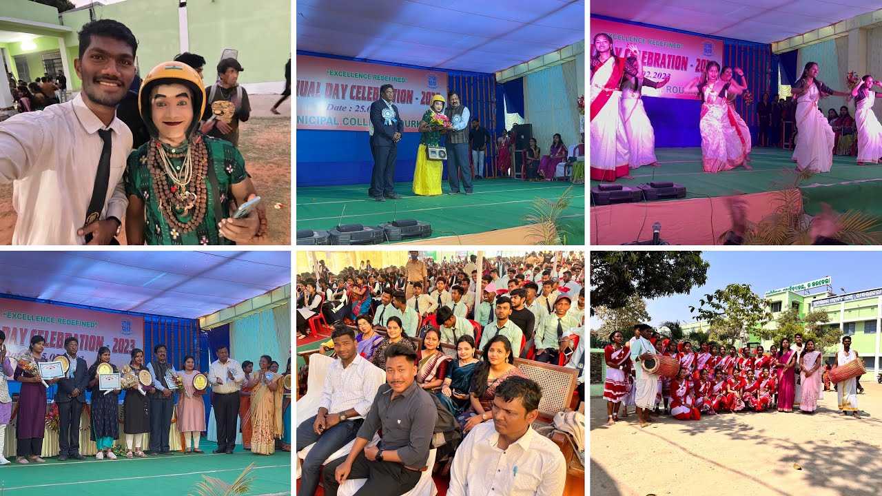 Annual day celebration 2023 @AnandMinzvlogs Municipal College, Rourkela