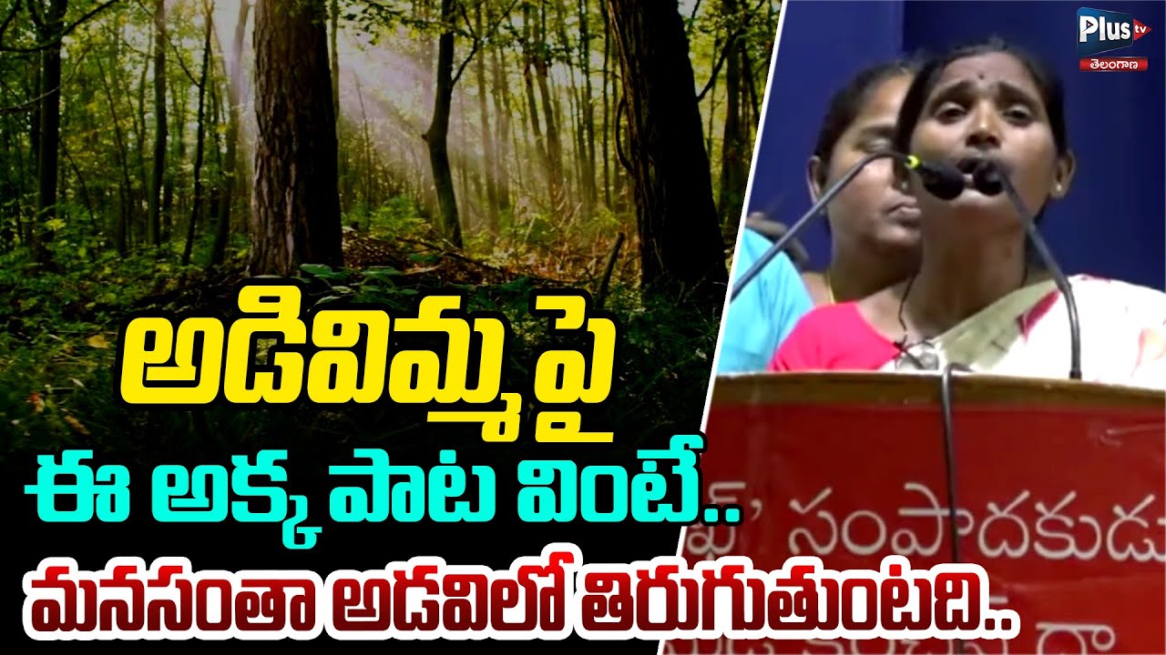 అడివిమ్మ పై ఈ అక్క పాట వింటే | Telangana Folk song | Adavi Thalli Song | Virasam | Plus Tv Telangana