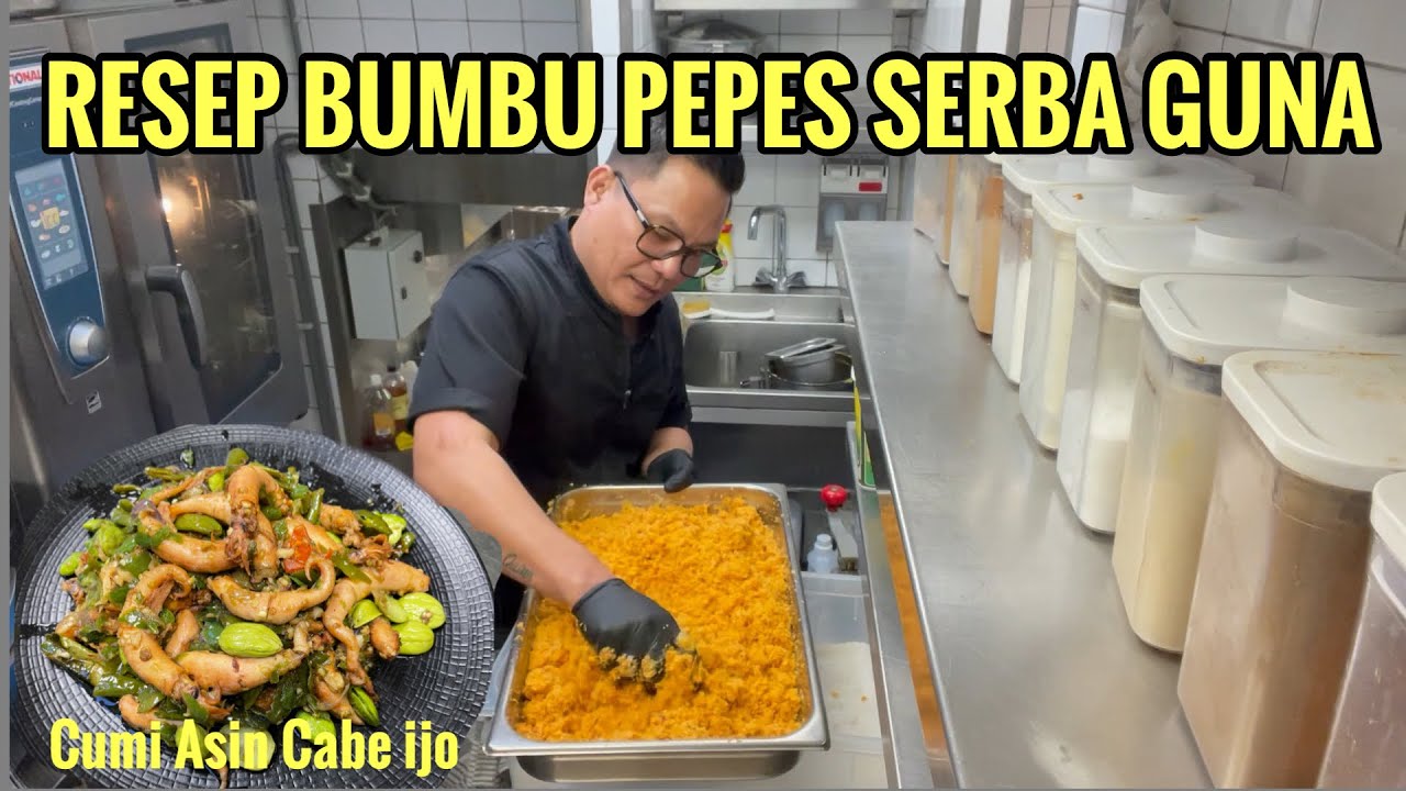RESEP BUMBU PEPES SERBA GUNA UNTUK SEMUA JENIS PEPESAN DAN SAMBAL CUMI ASIN CABE HIJAU YANG MENGGODA