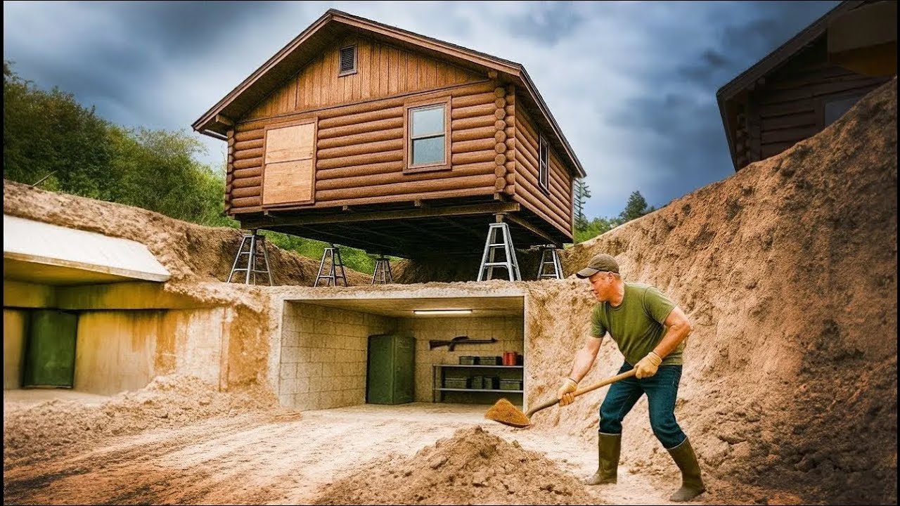 He built this underground bunker… and the police have no clue!