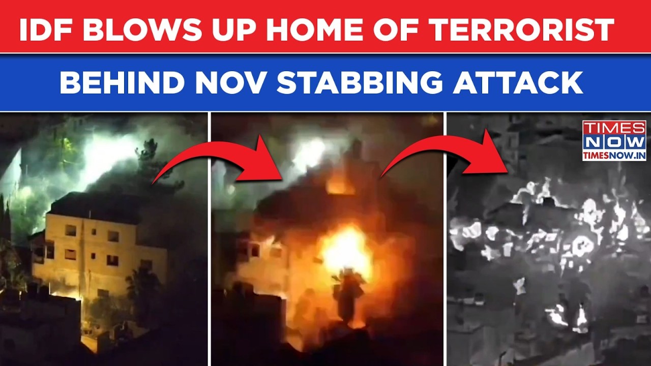 IDF Revenge Blitz On Cam: Explosions Blow Up Home Of Terrorist Behind Nov Ramming, Stabbing Attack