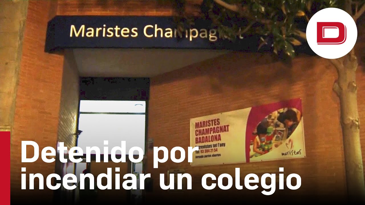 Detenido por incendiar un colegio en Badalona y encerrar a monitores dentro