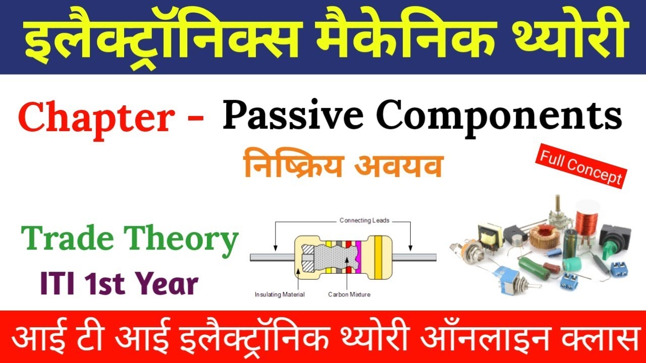 Electronics Mechanic Theory ITI Live Class | Passive Components- Resistor and It's working Explained