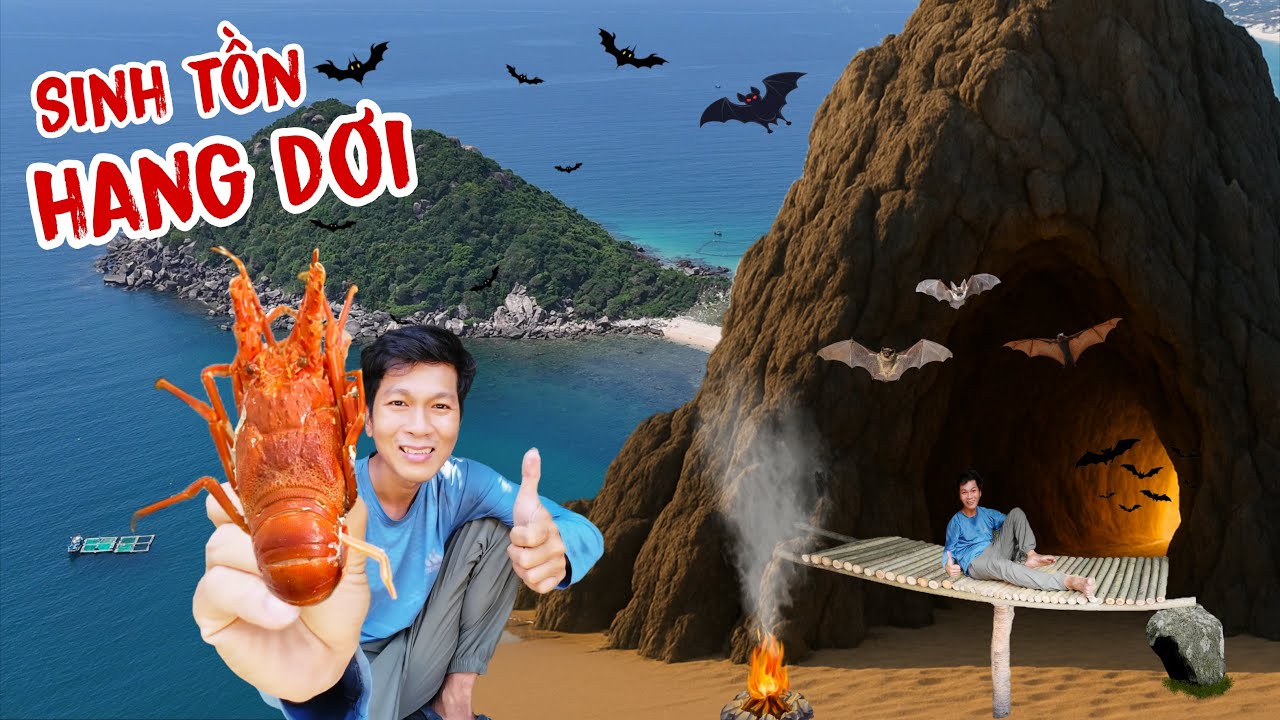 Thử thách sinh tồn hang dơi | Sinh tồn trên đảo hoang