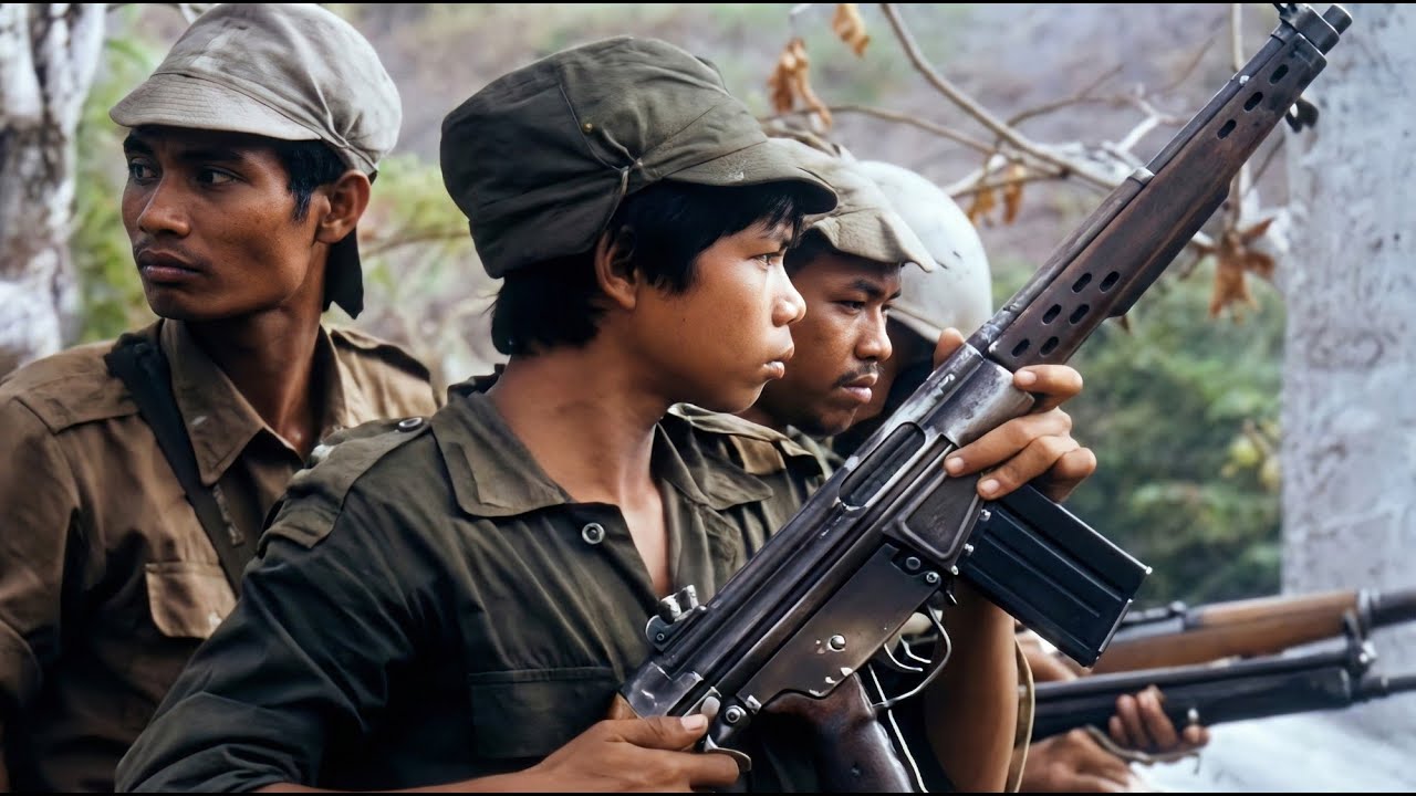 TIMOR TIMUR 1975 - PASUKAN FRETILIN AWASI KAPAL PERANG INDONESIA SEBELUM SERANGAN DI BATUGEDE