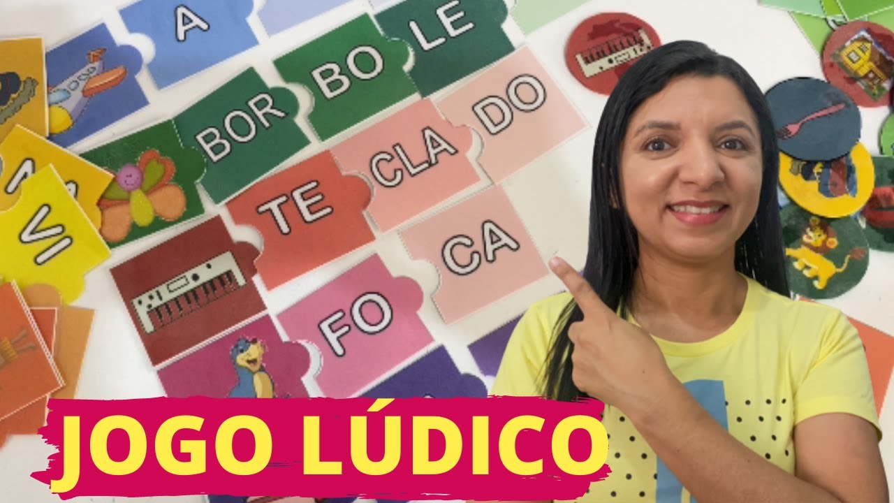 Jogo Lúdico Formação de Palavras e Separação de Sílabas [QUEBRA CABEÇA] Professor em Sala