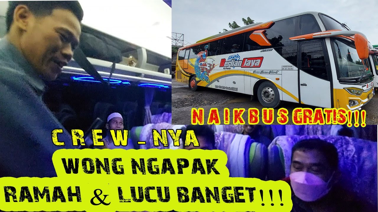 Mantab ‼️... Naik Bis Gratis dari PO. Berlian Jaya  │Jakarta - Rembang