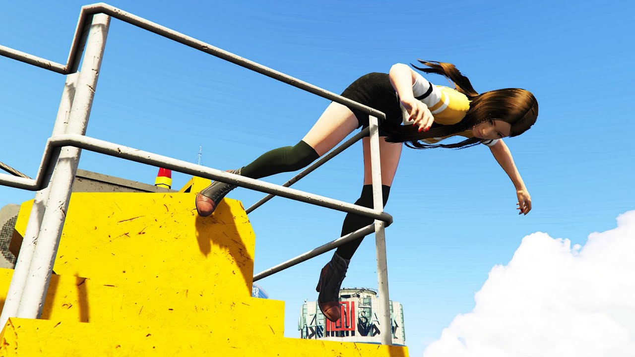 GTA 5 Parkour Fails Episode 422 | Shiranui Mai