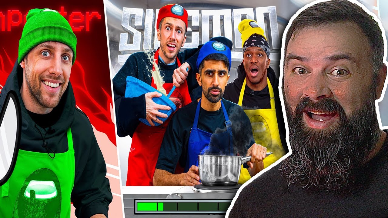 Reacting to SIDEMEN AMONG US COOKING CHALLENGE!! | FUNNY!! | OrvieWoah Reacts