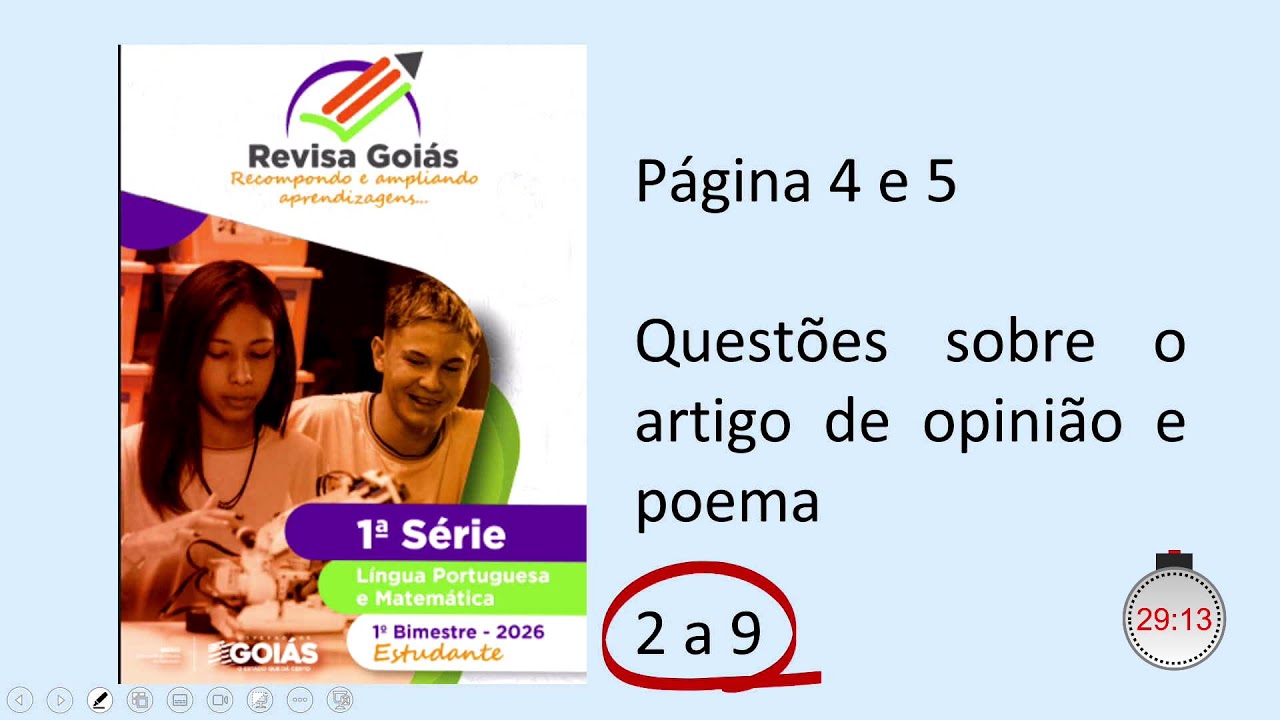 🔴 TARDE - LÍNGUA PORTUGUESA - 18.03.26 - 1ª Série - AULA 02