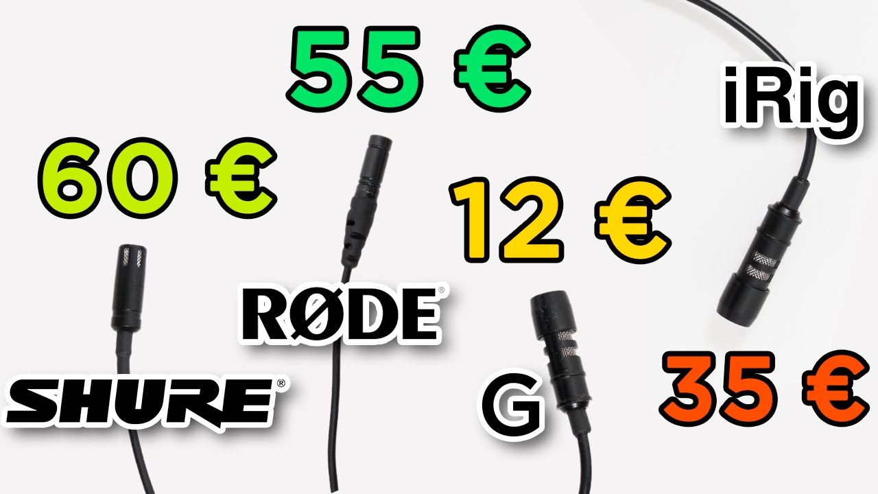 Test comparatif de micro cravate PAS CHER : Rode SmartLav+ / Shure MVL / Gyvalza / iRig ...