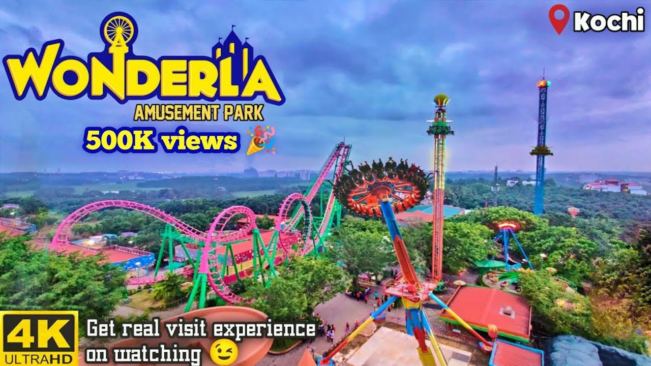 Wonderla Amusement Theme Park Kochi | Wonderla kochi | 4K Get Real Visit Experience On Watching