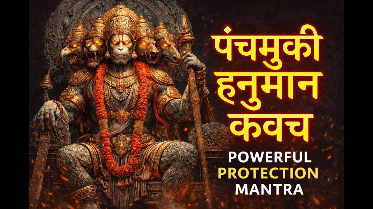 🛡️ Panchmukhi Hanuman Kavach | Ultimate Divine Protection Mantra 🔥