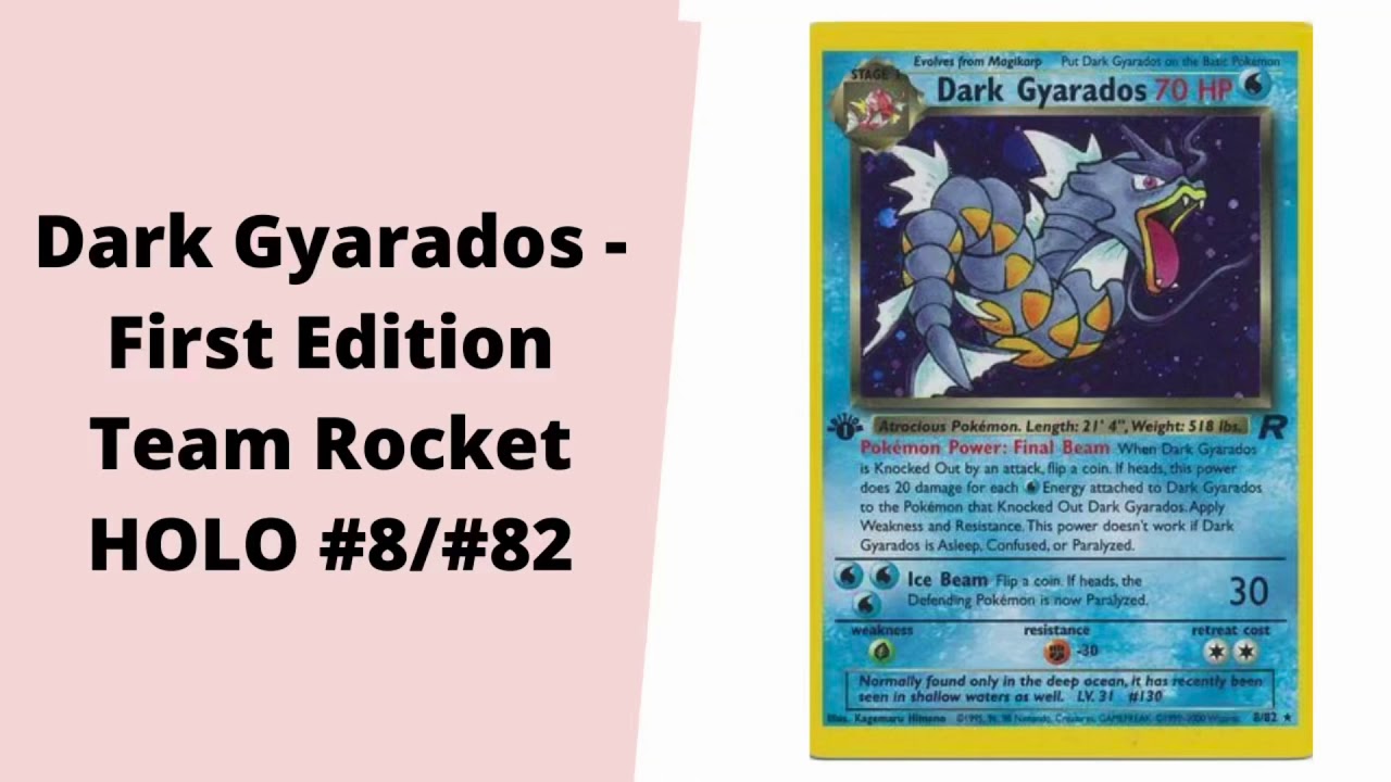 First Edition Team Rocket Dark Gyarados HOLO - What&rsquo;s The Price?