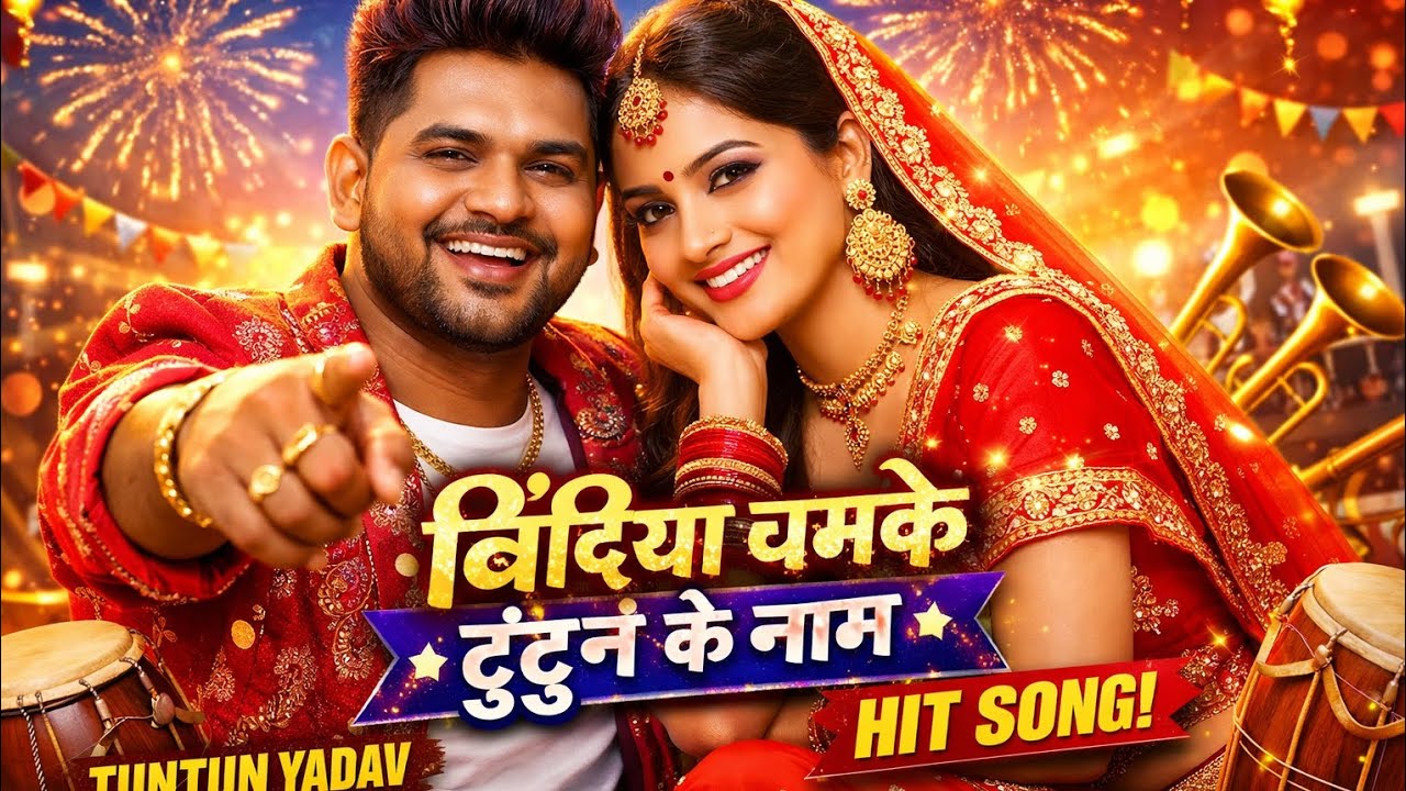 बिंदिया चमके टुंटुन के नाम | Tuntun Yadav New Bhojpuri Song 2026 | Hit Song 🔥 #song # Tuntun Yadav