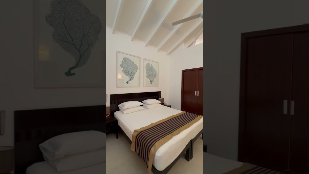 🏝️ Embudu Village Maldives 🇲🇻 | Superior Beach Bungalow Room Tour 🌊✨