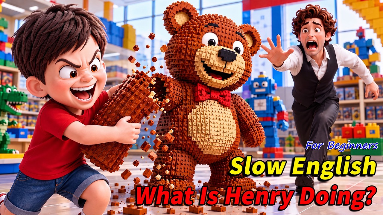 🔴 LIVE 24/7 | Henry Destroyed the Giant LEGO Model... Then Everyone Panicked! 😱🧱| Slow English (A2)