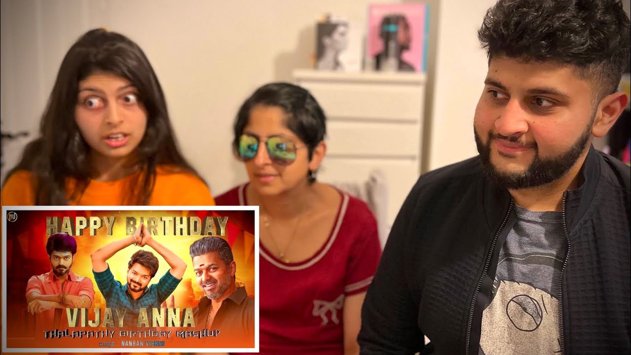 Vijay Annan Birthday Special Mashup 2021 | June 22 | Thalapathy Vijay | Nanban Vishnu- 🇬🇧 Reaction