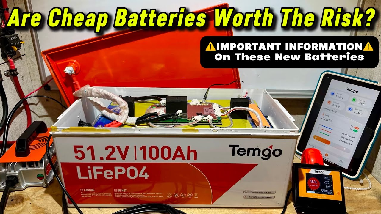 TEMGOT 100Ah Golf Cart Battery Review & Teardown | Temgo 51.2V 100Ah LiFePO4 Battery