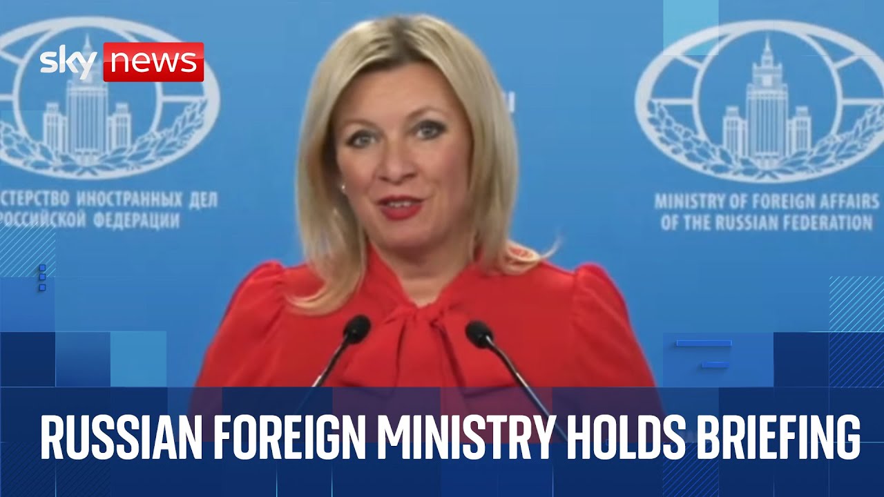 Russian foreign ministry holds briefing amid spy ship incident
