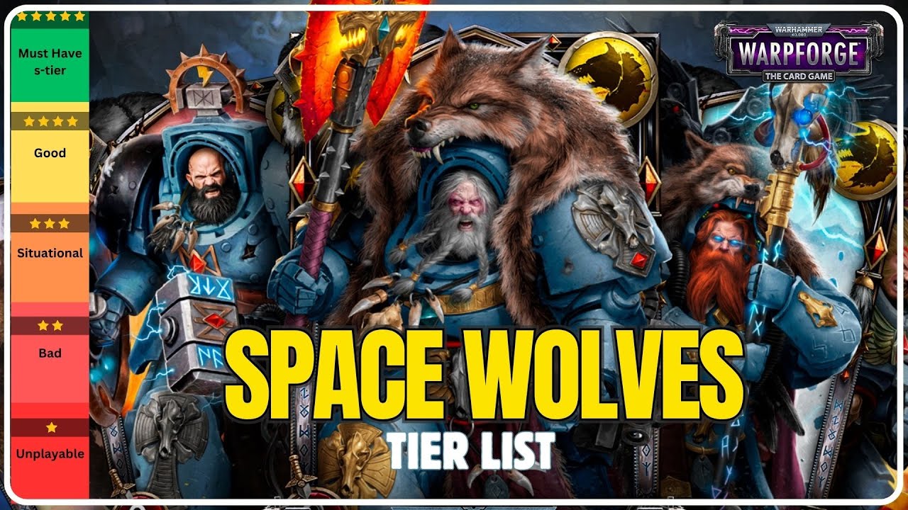 Space Wolves Full Card Tier List (Warhammer 40,000: WARPFORGE)