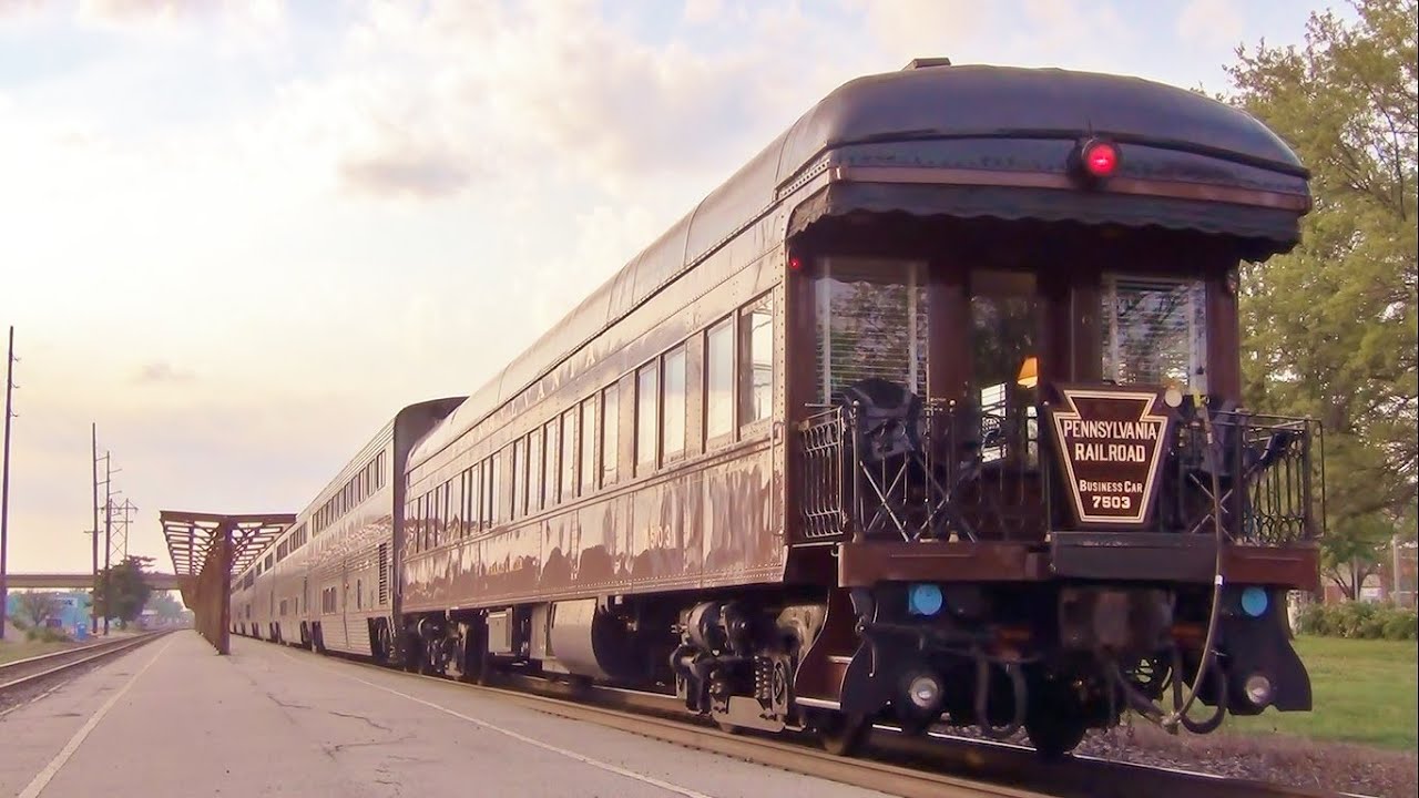 Pennsylvania Railroad Private Car on Amtrak's California Zephyr, Ottumwa, IA 5/3/15