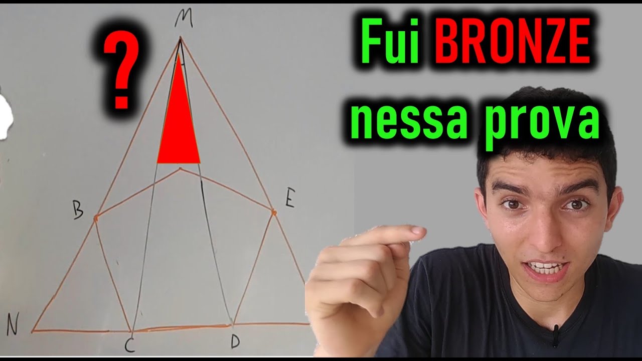 Como calcular o ângulo de um PENTÁGONO dentro de um TRIÂNGULO - OBM
