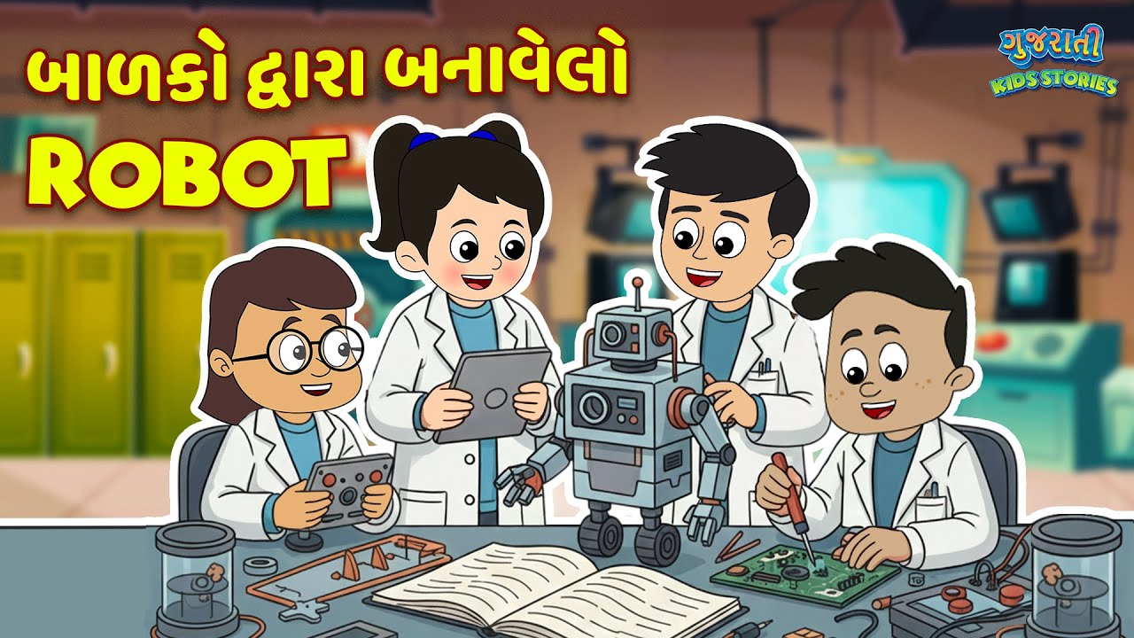 બાળકો દ્વારા બનાવેલો Robot | Science Exhibition | Bal Varta | Gujarati Story |  Gujarati Cartoon