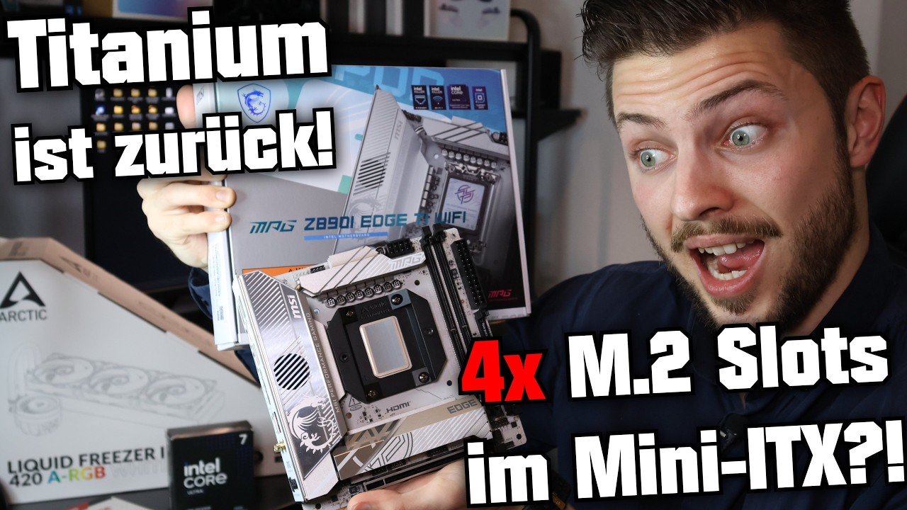 Titanium ist zurück! 😲 MSI Z890i Edge Ti VRM & PCB Breakdown! 4x M.2 Slots im Mini-ITX?! #PolarTherm