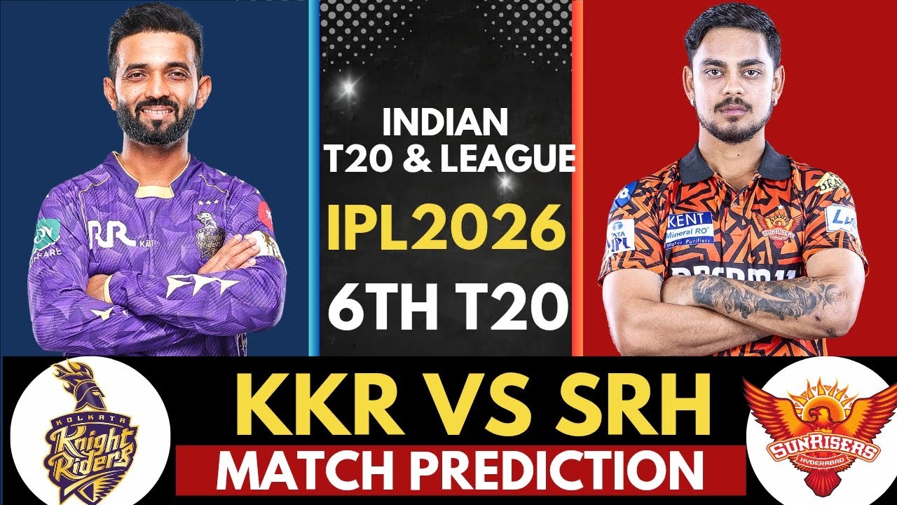 KKR vs SRH Match Prediction 🥶 | Kolkata Knight Riders vs Sunrisers Hyderabad IPL 2026 6th Match