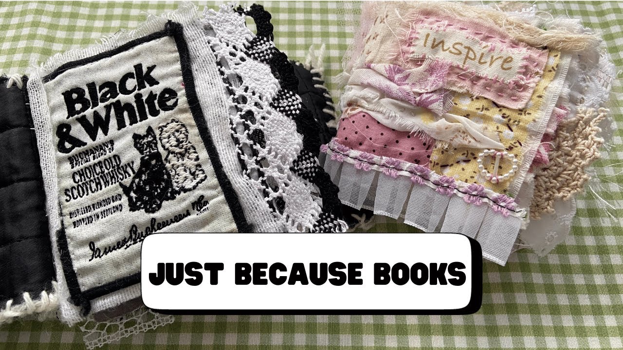 SlowStitched Fabric Books Flip Through